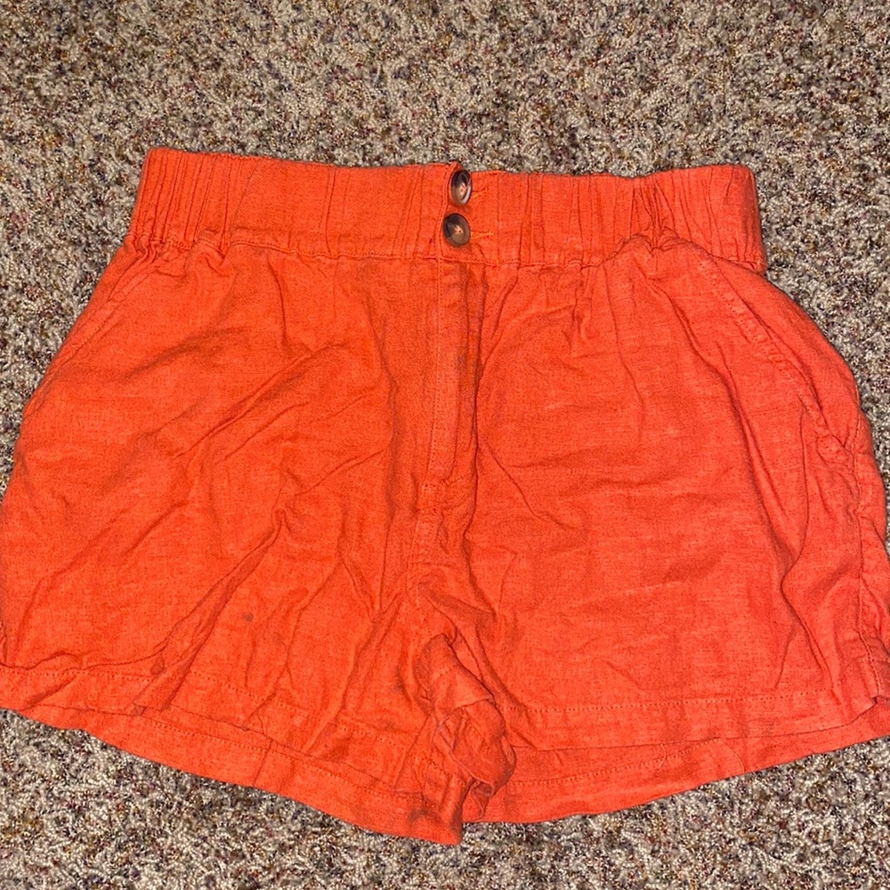 Forever 21 orange high waisted shorts!